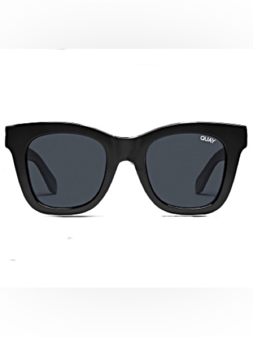 NWT! QUAY After Hours Mini Cateye Sunglasses Black Frame/ Smoke Polarized Lens